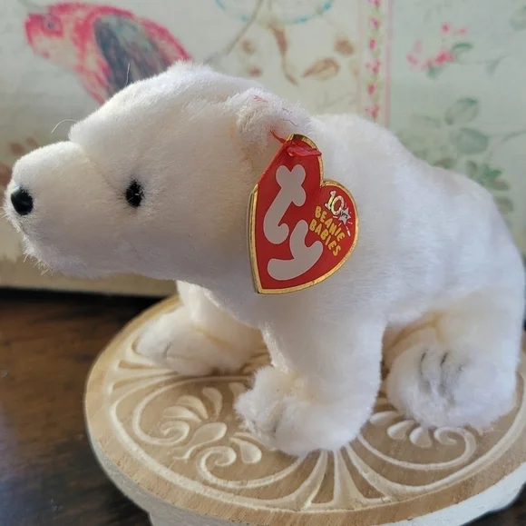 Ty Beanie Baby "Fridge" The Polar Bear Plush - Picture 7 of 9